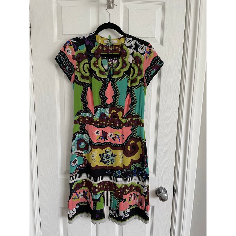 Etro Abstract Print Knee-Length Dress Size 40
